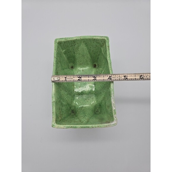 VTG California Light Green Speckled Pottery Succulent Planter CP 1446 USA - Picture 5 of 12